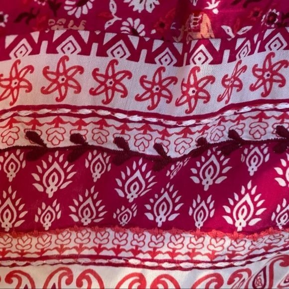 Anthropologie Maeve Isabel Embroidered Tunic Dress Pink Floral Size Small - Picture 10 of 13